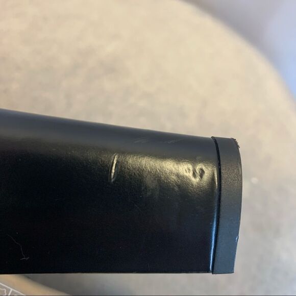 Gucci Black Glossy Leather Knee High Platform Boot Sz 10B - Picture 14 of 16